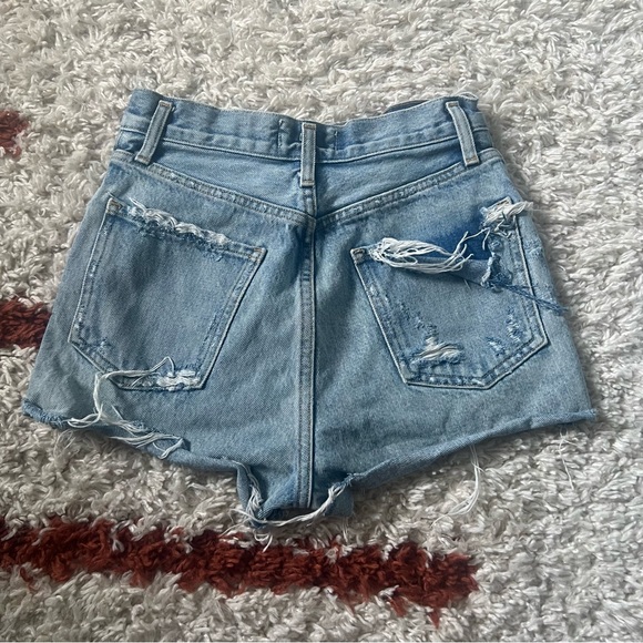 Agolde Vintage High Rise Distressed Dee Jean Shorts 23 - Picture 11 of 14